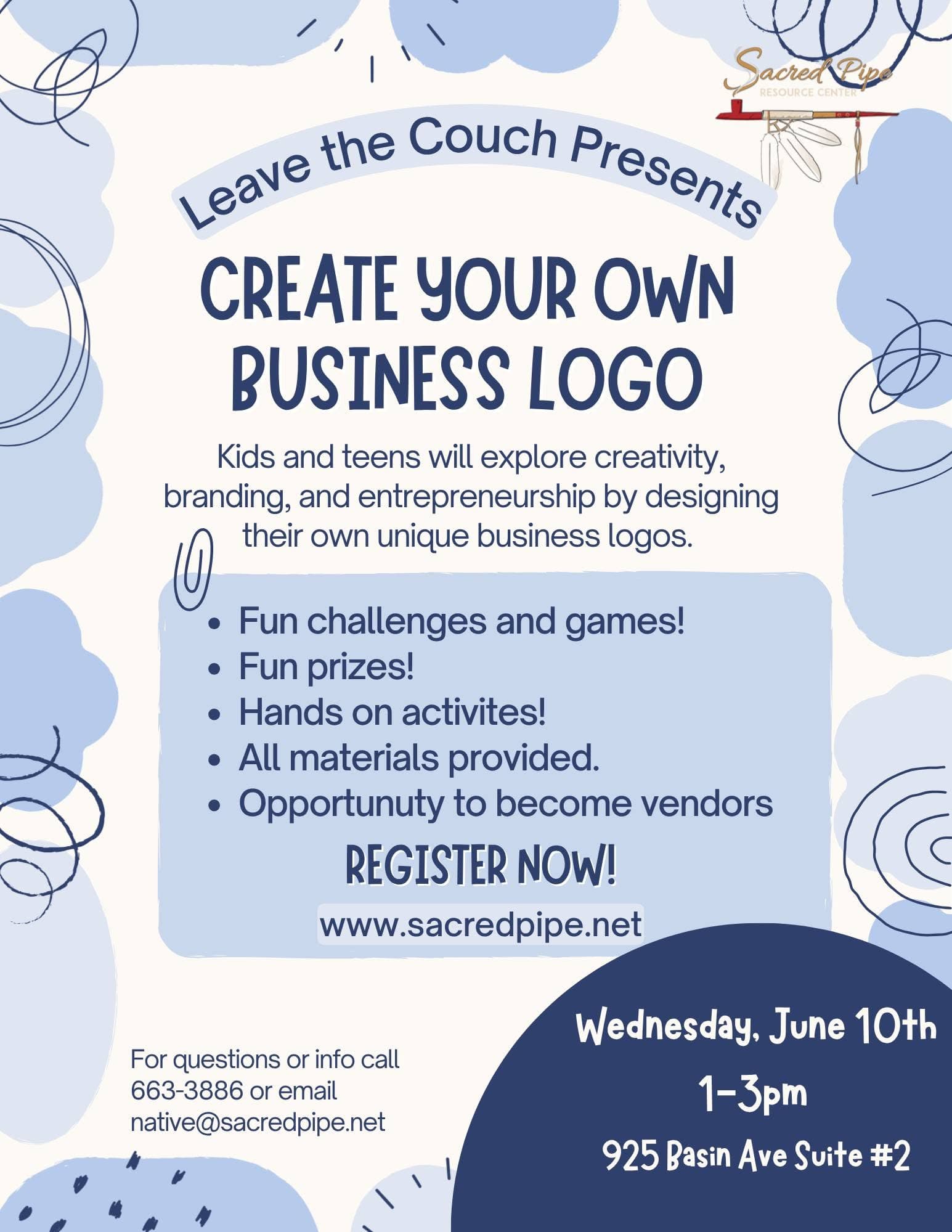 Sacred Pipe program to focus on business logo design for youth
