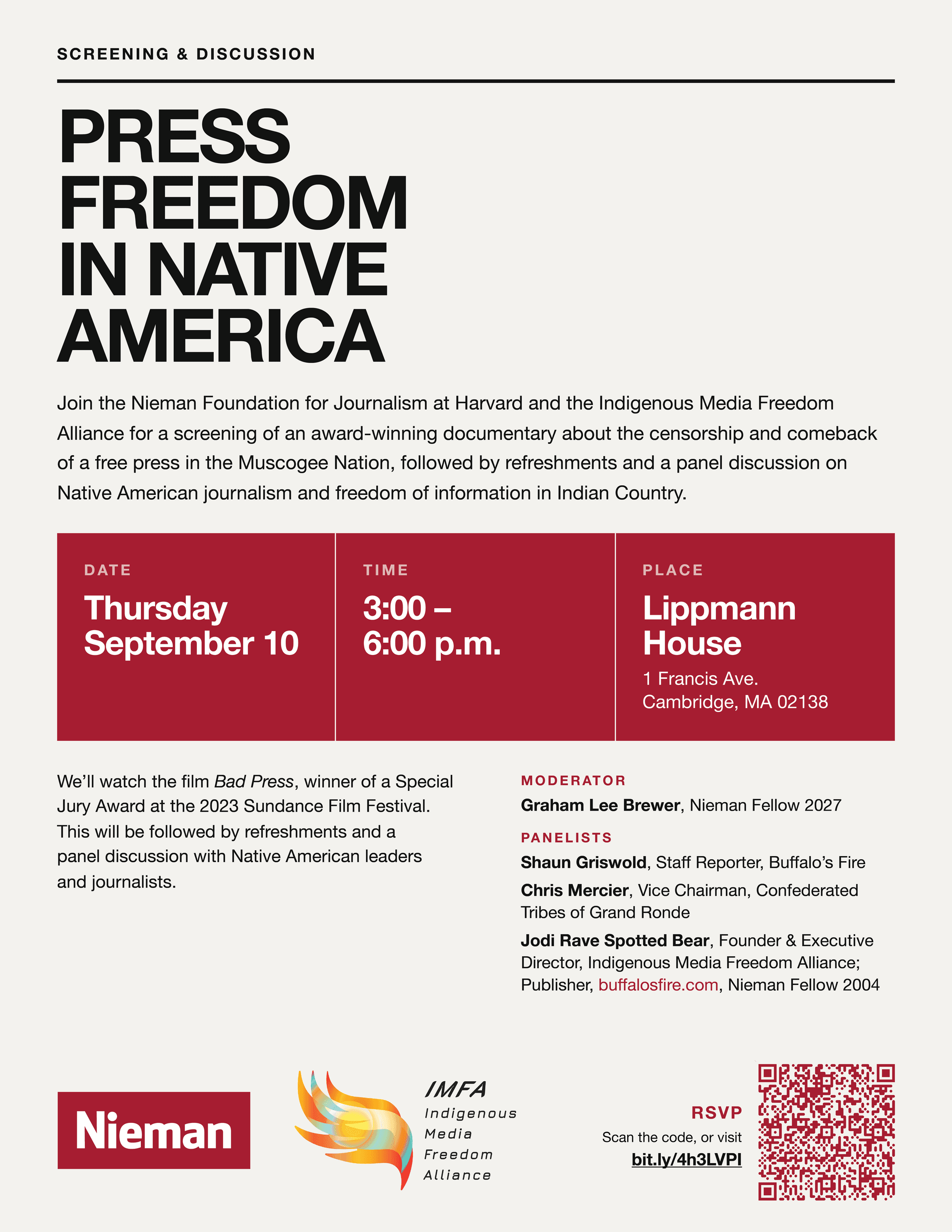 Harvard panel to examine press freedom in Native America