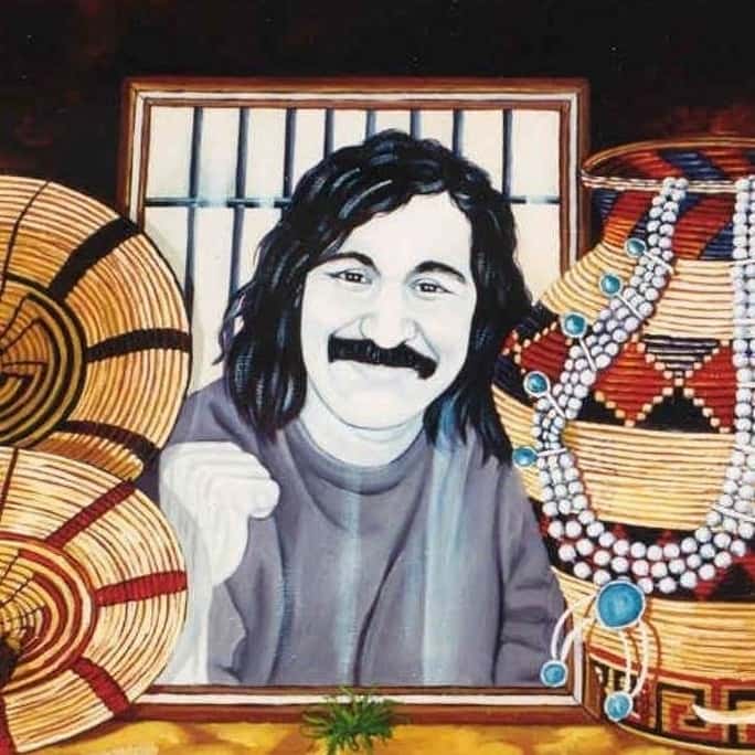 "Self Portrait Still Life" by Leonard Peltier. Courtesy Peltier Art Gallery