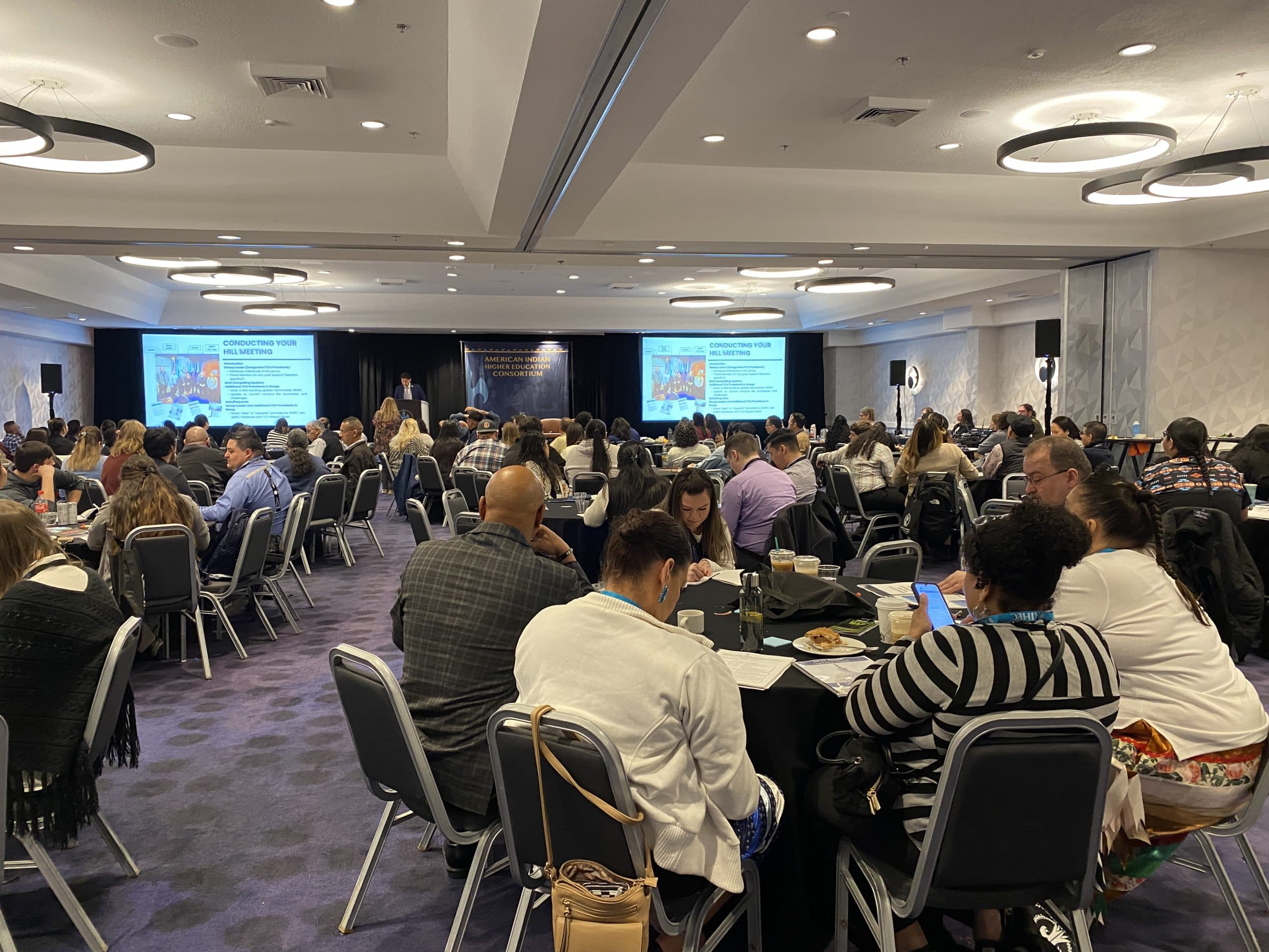 Attendees at the annual American Indian Higher Education Consortium Legislative Summit in
Washington, D.C., on February 4, 2025.