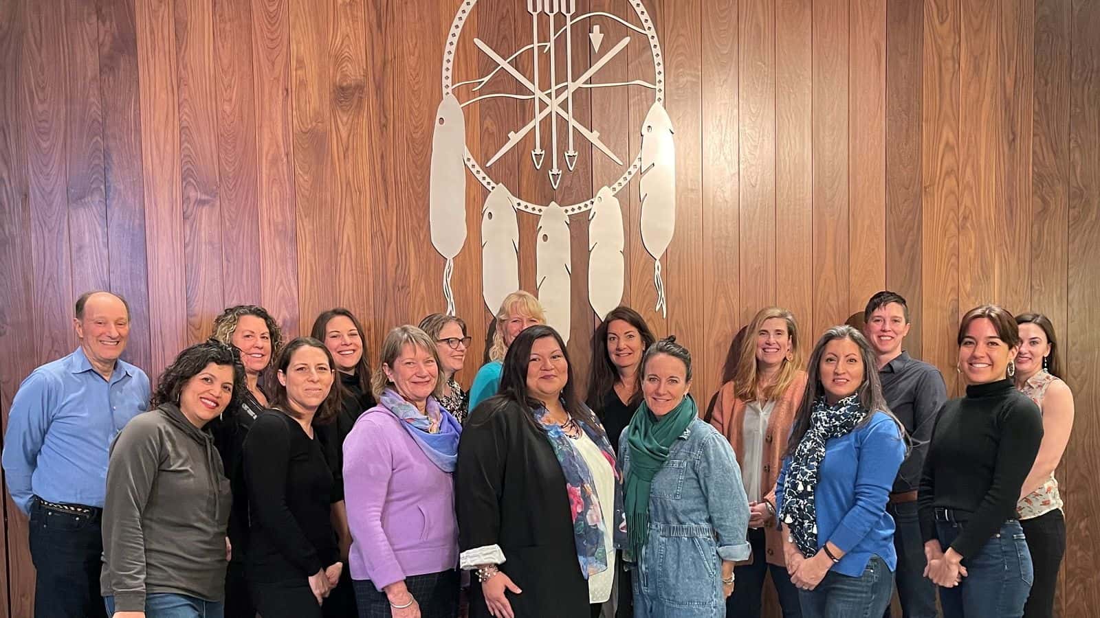 A group photo from the California ICWA Institute’s gathering on February 27 and 28, which took place at Arizona State University’s California Center in downtown Los Angeles. Photo provided by the California Tribal Families Coalition.