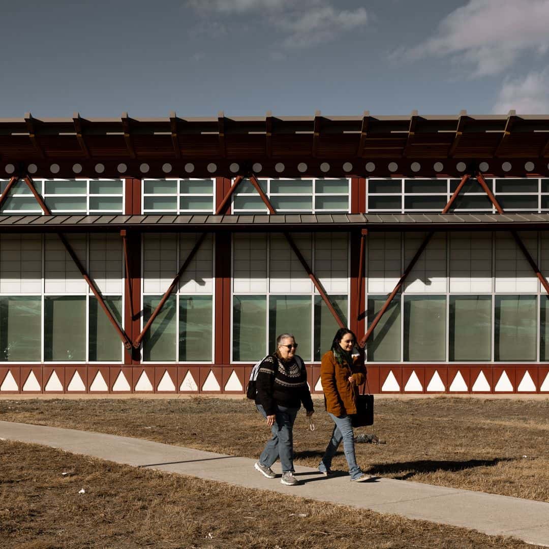 The campus of Blackfeet Community College in Browning, Mont.