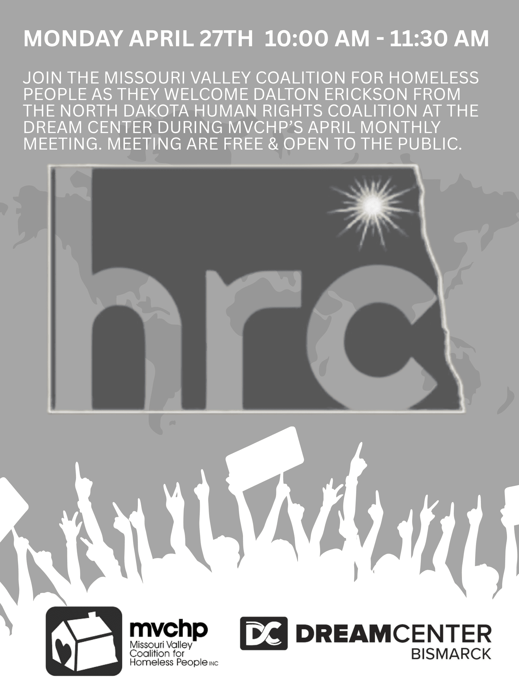 Missouri Valley Coalition to Host ND Human Rights Coalition at April Meeting