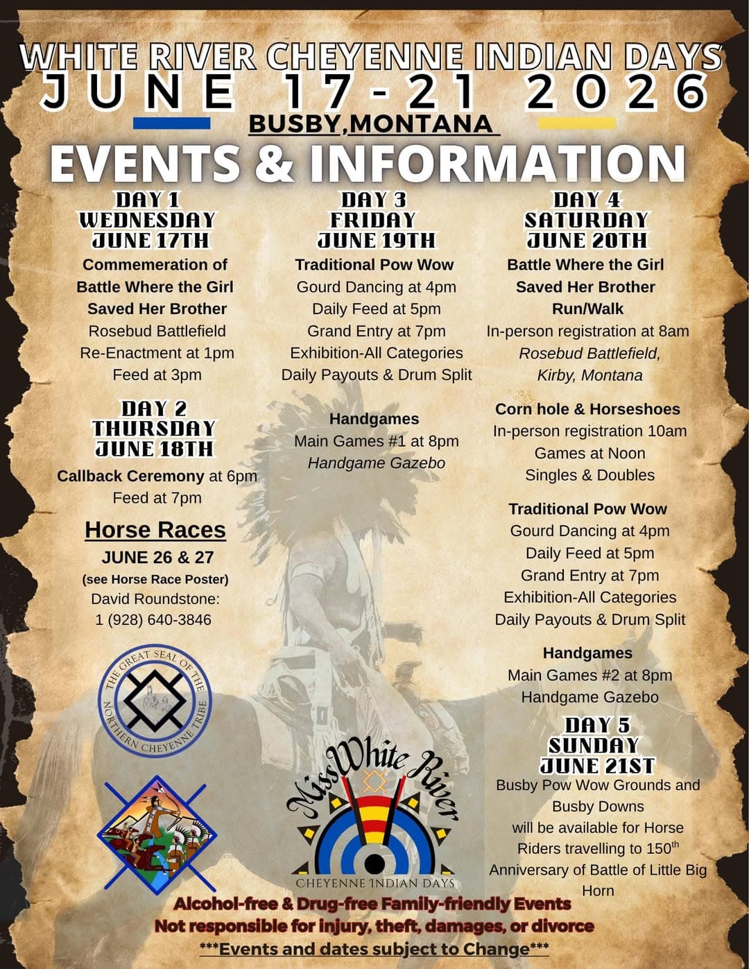 White River Cheyenne Indian Days set for June 17-21 in Busby