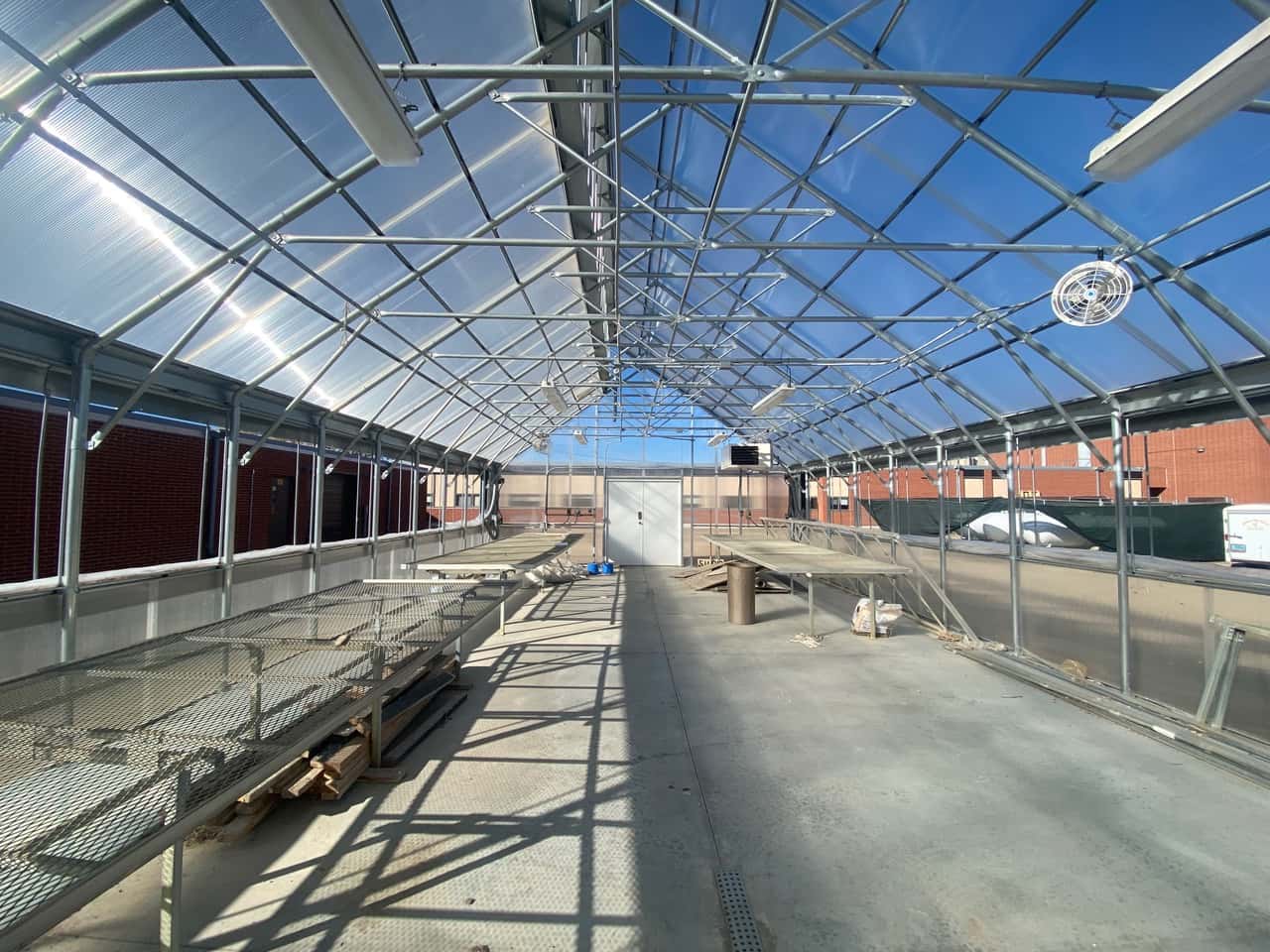 This greenhouse is part of the school in Glenburn, ND but has deteriorated after an agricultural program there was dropped. That program is now back, but repairs costing around $5,000 are likely needed. (Photo courtesy by Desiree Carlson)