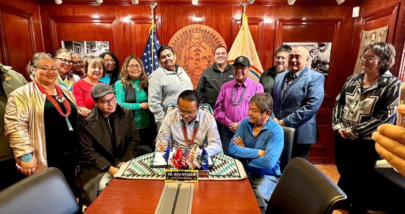 On Christmas Eve, Navajo Nation President Buu Nygren signed legislation to make the Navajo language the official language of the Navajo Nation.