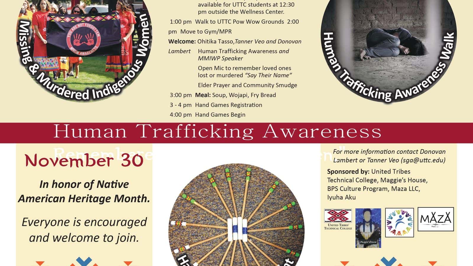 During the Human Trafficking Awareness Walk on Nov. 30, friends and family have the chance to say aloud the names of lost or missing loved ones. Courtesy of UTTC