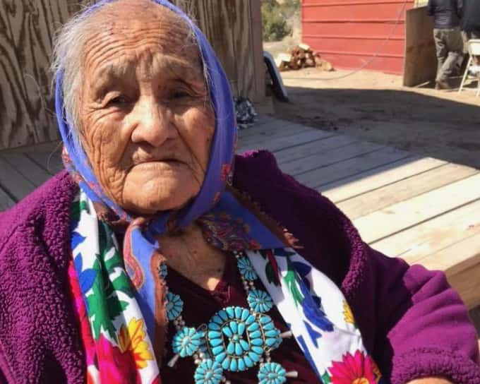 Sally White, 93, is a lifelong resident of Chilchinbito, Ariz.