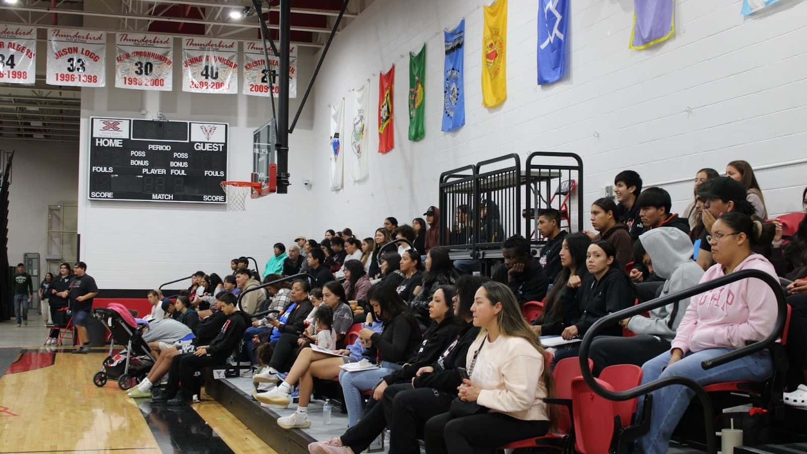 More than a hundred students came out to Kickoff to Welcome Week at United Tribes Technical College on Aug. 26 to participate in festivities and connect with classmates. (Photo credit/ Adrianna Adame)