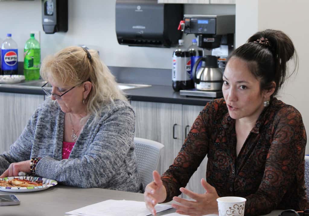 Wind Spirit Spotted Bear, the vice-chairperson of the Indigenous Parent Advisory Committee, serves as interim chair. Photo credit/ Adrianna Adame