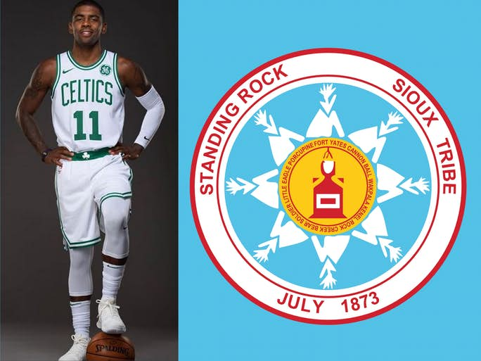 standing rock kyrie irving