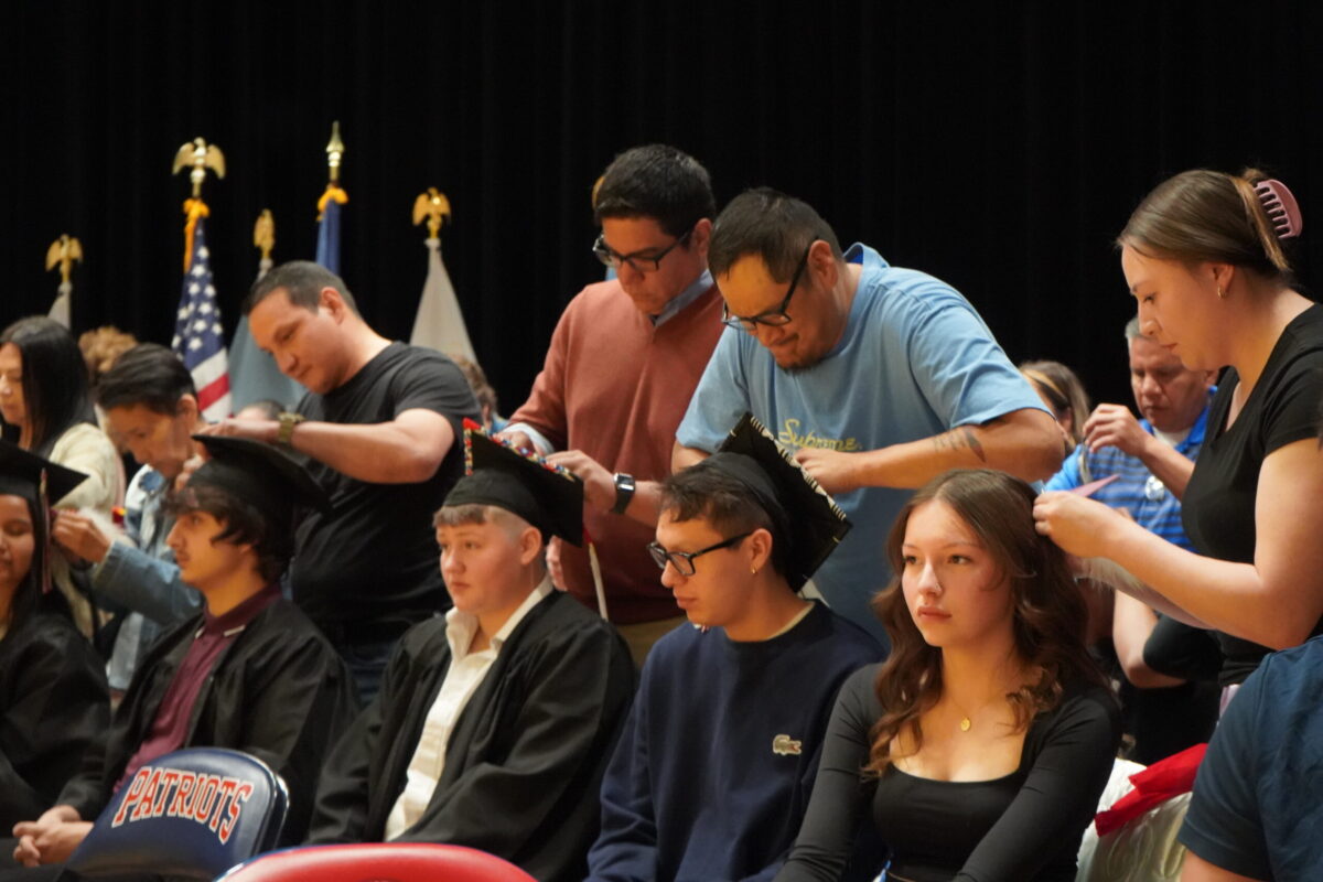 Feather-tying ceremony honors Bismarck-Mandan Native graduates’ protected cultural rights