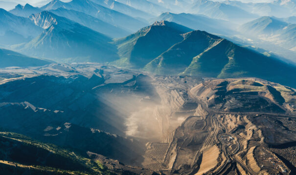 Teck Coal’s Fording River coal mine in British Columbia at the headwaters of the Elk and Kootenai River watersheds. EcoFlight