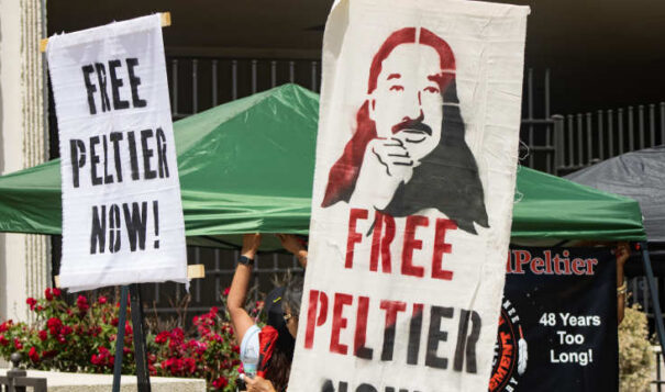 Parole was denied for Indigenous activist Leonard Peltier who has spent most of his life in prison. (Photo by Amelia Schafer, ICT/Rapid City Journal)