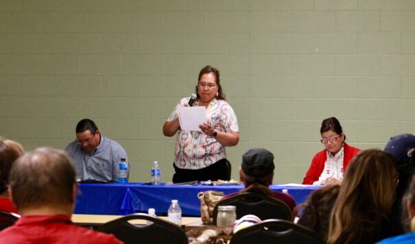 Three of four candidates for North Segment's council seat hosted Thursday's community forum in New Town. (Photo credit/ Grace Fiori)