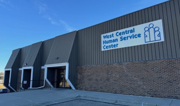 Exterior of the West Central Human Service Center in Bismarck, one of two regions using a $3 million federal grant for implementing System of Care to expand access to mental health services. Photo by Michael Standaert. 