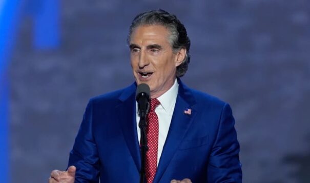 Gov. Doug Burgum, R-ND., speaks during the Republican National Convention on Wednesday, July 17, 2024, in Milwaukee. (AP Photo/J. Scott Applewhite)